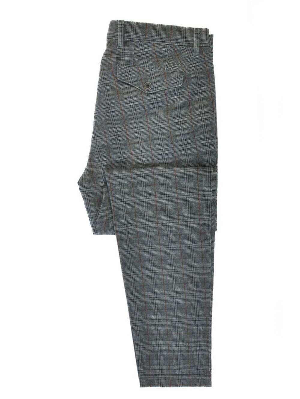 Brax Grey Check Paul Pleated Pants 34 35412